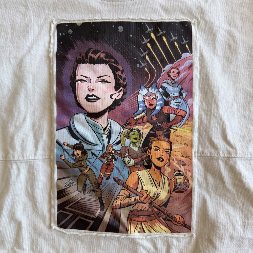 Star Wars Spirit Jersey Women of the Galaxy CroppedShirt XS The Force Is With Us - Picture 2 of 8
